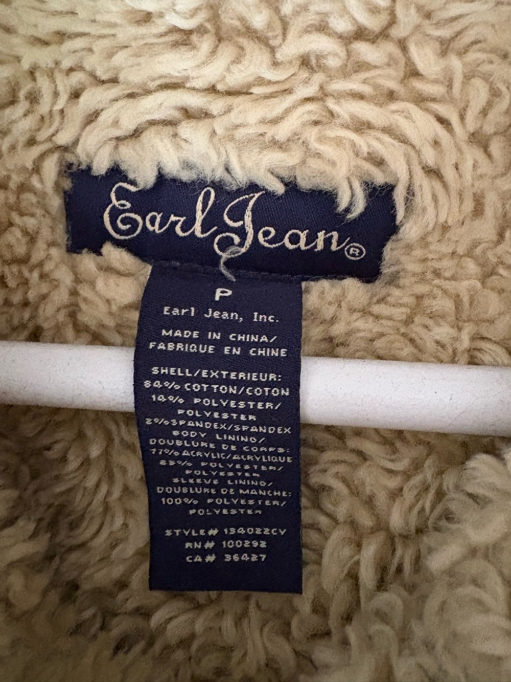Y2K vintage Earl Jean corduroy Sherpa jacket - Picture 6 of 10